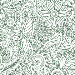 Beautiful flower art and mandala vector design