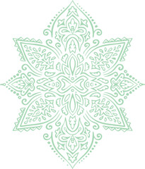Beautiful flower art and mandala vector design