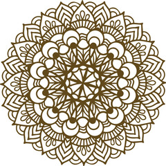 Beautiful flower art and mandala vector design