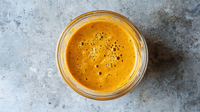A creamy, rich sauce made with coconut milk, curry paste (red, green, or yellow), garlic, ginger, and spices like cumin and turmeric. 