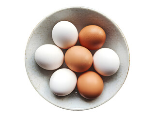 white brown chicken eggs bowl raw food protein fresh organic ingredient