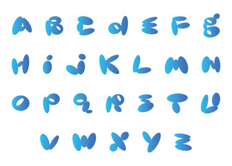 custom alphabetical letter logo set or vector initial typographic logo bundle