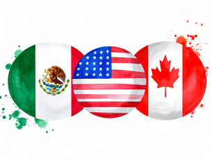 2026 world cup soccer america canada mexico flag in ball form football event