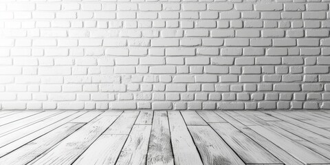 Fototapeta premium 3D White Wall Digital Background, Generative AI