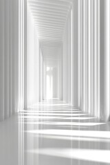 Obraz premium Light White Digital Background, Generative AI