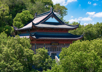 Obraz premium The scenery of Drum Tower in Hangzhou, Zhejiang, China