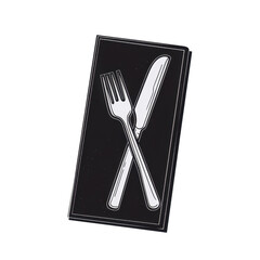 Realistic Fork and Knife Illustration with Menu Background Design