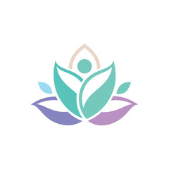 wellness logo design vector 