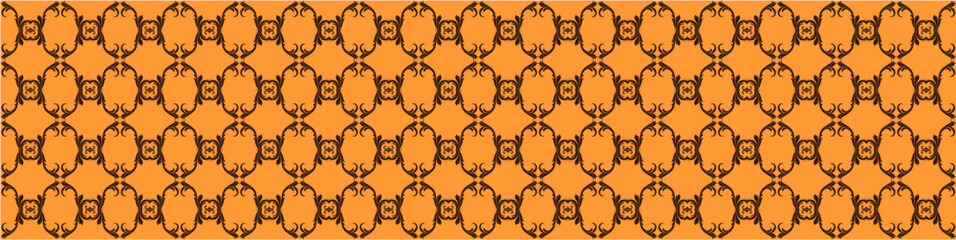 Elegant floral seamless pattern with intricate symmetrical designs. Perfect for wallpaper, fabric, textile, wrapping, background, or decorative use in digital and print projects.