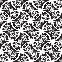 Seamless vector pattern. Luxurious oriental hand drawn art line pattern. Ornament for Wallpaper, Fabric, Packaging, Decorative Print, Textile Design. 