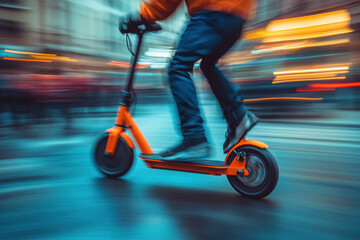 thrilling scooter competition athletes performing extreme tricks in vibrant urban setting