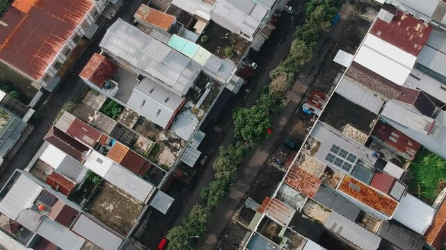 aerial view of residential areas in Cianjur