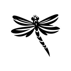 Beautiful Tropical Dragonfly Vector Illustration of Insect with Transparent Wings and Macro Details for Nature Animal Design