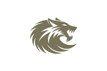 Fury Unleashed Fierce Tribal Wolf Emblem Symbolizing Strength and Instinct
