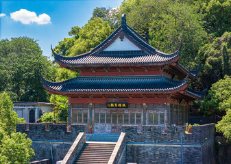 The scenery of Drum Tower in Hangzhou, Zhejiang, China