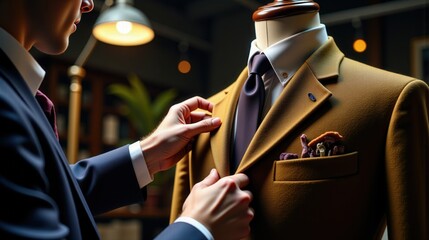 Tailor Fitting Bespoke Suit Jacket