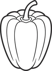 vector illustration of a capsicum 