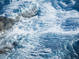 Beautiful high altitude hanging glacier in Tibet, China
