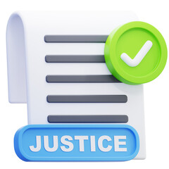 Checkmark File 3D Illustration