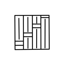 floor finishing line icon