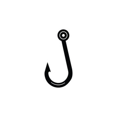 fishing hook icon vector illustration