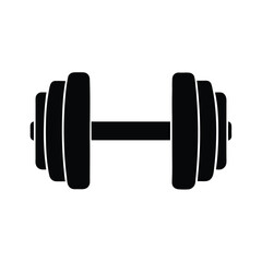 gym dumbbell icon vector illustration