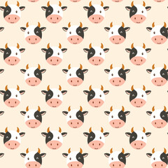 Cow pattern background design