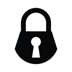 padlock keyhole icon vector illustration