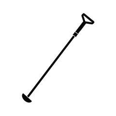ski poles icon vector illustration