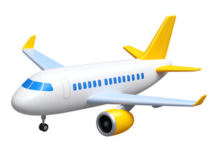 Fototapeta premium Whimsical Airplane Illustration: Fun Travel Design