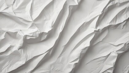 Obraz premium Textured white crumpled poster background Deep creases and wrinkles create a distressed effect , surface, crumpled texture