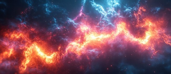 Fototapeta premium Fiery Nebula (1)