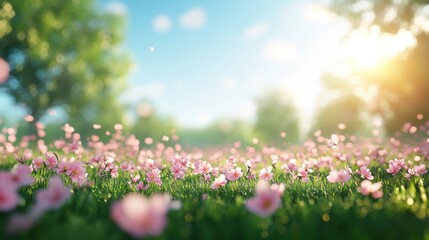 Fototapeta premium Spring Meadow Blossoms