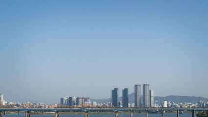 Fototapeta premium Skyline of Seoul, Korea