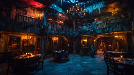 A Grand Gothic Dining Hall