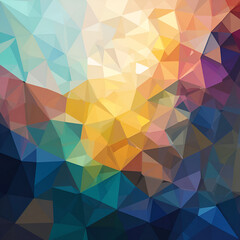 Obraz premium Abstract background multicolored geometric poligonal