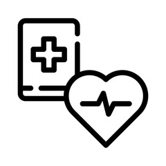 Obraz premium healthcare technology line icon