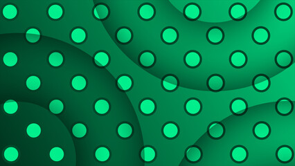 Turquoise 3d depth semi circle shapes background, simple and elegant minimal background