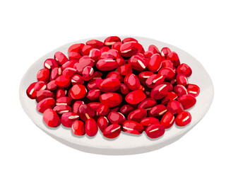 あずき豆（皿付き）