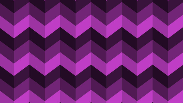 Pink simple zig-zag pattern seamless background moving downwards, background