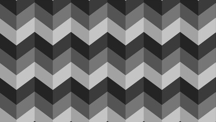 White and Black simple zig-zag pattern seamless background moving downwards, background