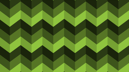 Lime green simple zig-zag pattern seamless background moving downwards, background