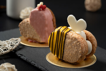 Romantic Heartshaped And Beeshaped Desserts