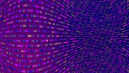 Simple multicolor small lines arranged in fish shape pattern background, multicolored background