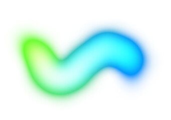 Spectrum color flashes gleam effect on transparent background. Neon glow effect.