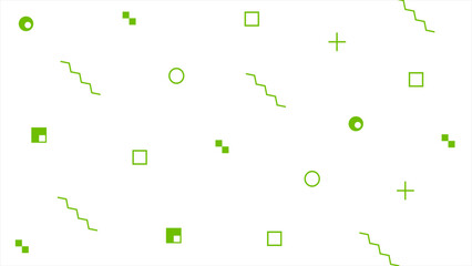 Lime green random abstract shapes pop style minimal white background, simple and elegant background
