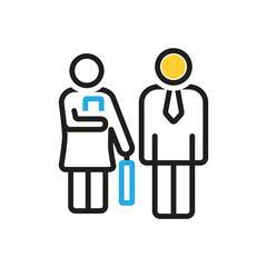 Multi color icon for secretary