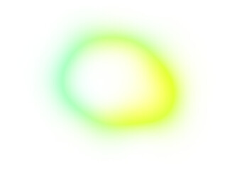 Spectrum color flashes gleam effect on transparent background. Neon glow effect.