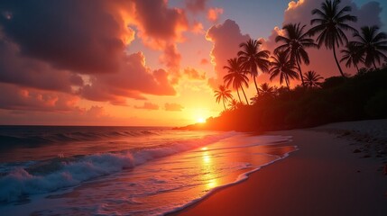 Ocean's Embrace at Sunset