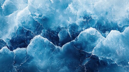 A close up shot of a blue and white marbled surface with intricate veining and a textured appearance